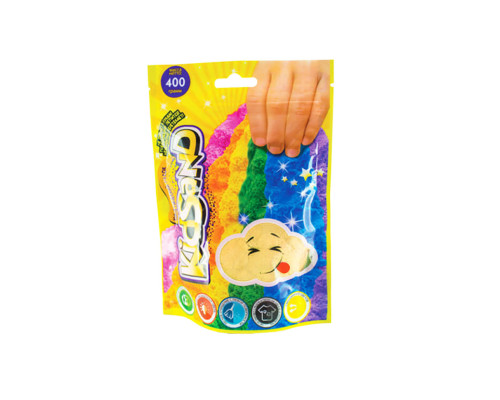 Кінетичний пісок "KidSand" KS-03-03 пакет 400 гр Жовтий