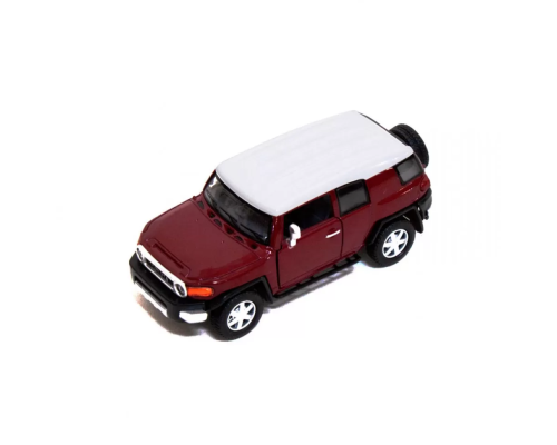 Детская железная машинка TOYOTA FJ CRUISER КТ5343, инерционная Красный