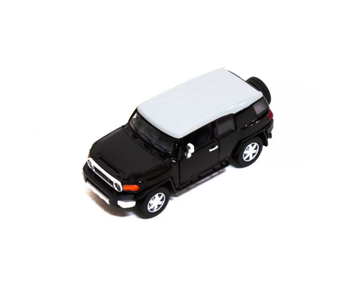 Детская железная машинка TOYOTA FJ CRUISER КТ5343, инерционная Чёрный