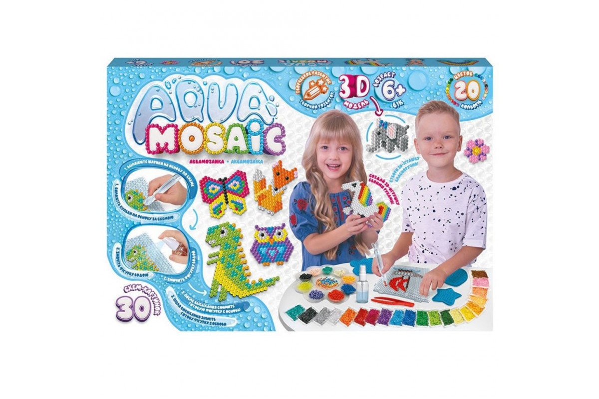 Креативна творчість "Aqua Mosaic" AM-01-01, 30 схем-картинок