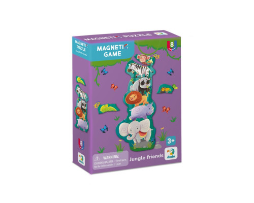 Дитяча магнітна гра "Друзі з джунглів" 200256, 8 елементів