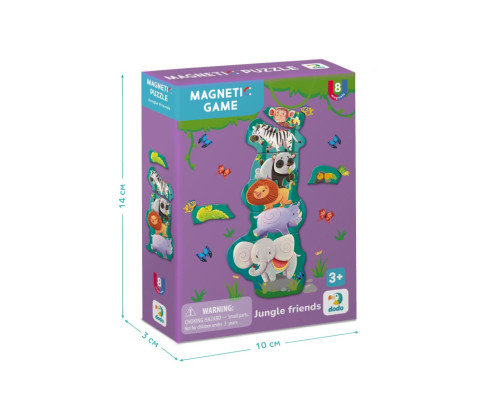 Дитяча магнітна гра "Друзі з джунглів" 200256, 8 елементів