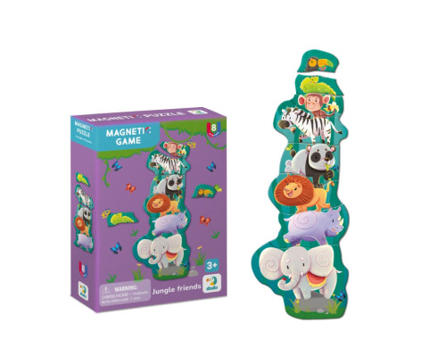 Дитяча магнітна гра "Друзі з джунглів" 200256, 8 елементів
