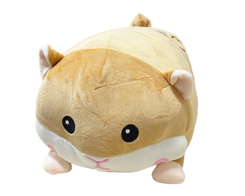 Дитяча м'яка іграшка "Хом'як" L1121(Brown) іграшка з пледом, розмір 50 см