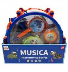 Дитячий набір музичних інструментів SF8122ABC, барабан, дудка, маракас