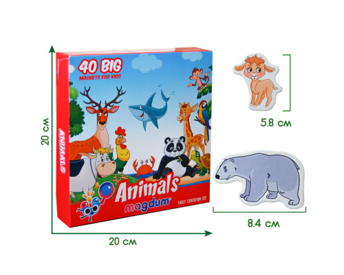 Набір магнітів Magdum Тварини ML4031-16 EN