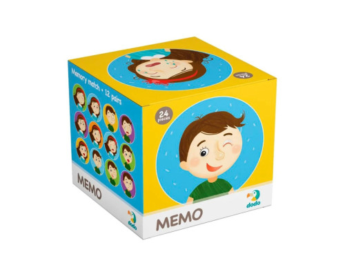 Дитяча настільна гра Мемо "Емоції" DoDo 300144, 24 елемента