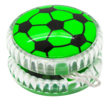 Дитяча іграшка Йо-йо "Футбольний м'яч" М 5641(Green) 5,5 см, світло