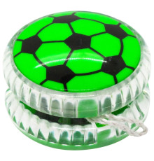 Дитяча іграшка Йо-йо "Футбольний м'яч" М 5641(Green) 5,5 см, світло