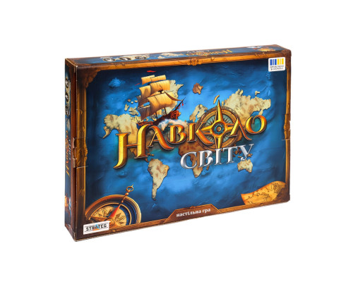 Настольная игра "Вокруг света" 30110 рулетка, призовые жетоны 75 штук