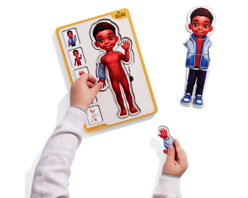 Дерев'яний пазл-вкладиш "Анатомія людини - хлопчик-3" (ПСД262) PSD262 будова тіла