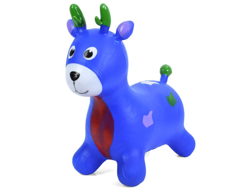 Детская игрушка-прыгун "Олененок" MS 3259(Blue) резина, до 20 кг