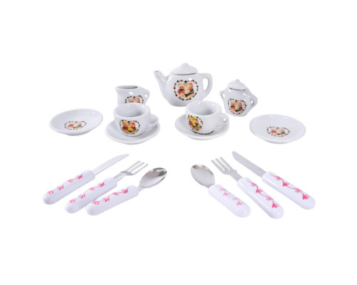 Детский набор посуды Tea set 868-E6-3 фарфор, 17 предметов