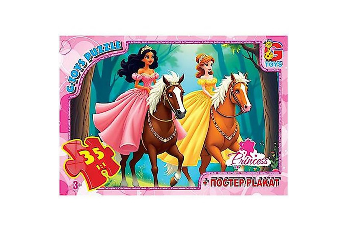 Дитячий пазл "Принцеси" PR01 постер 35 елементів