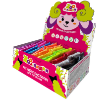 Пластилін легкий ZOOлипашки шоу-бокс "Баранчик" ZIRKA 140213 (шоу-бокс 14 кольорів, 56 стиків по 6 г)