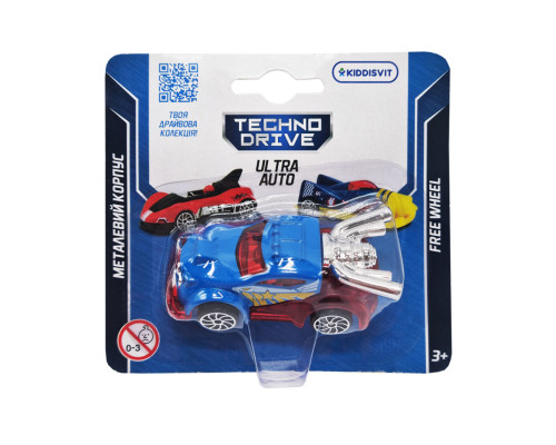 Игровая мини-машинка Ultra Auto TechnoDrive 250321W-1 металлический корпус