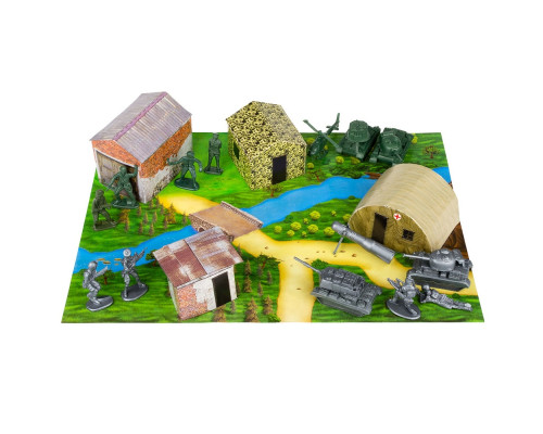 Дитячий ігровий набір солдатиків "Битва" 1-049 з танками