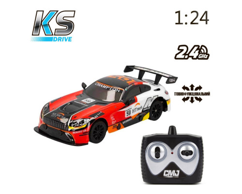 Автомобиль на радиоуправлении KS Drive 16599OB 1:24, 2.4 ГГц (Ghz), красный