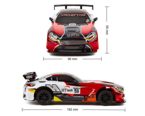 Автомобиль на радиоуправлении KS Drive 16599OB 1:24, 2.4 ГГц (Ghz), красный
