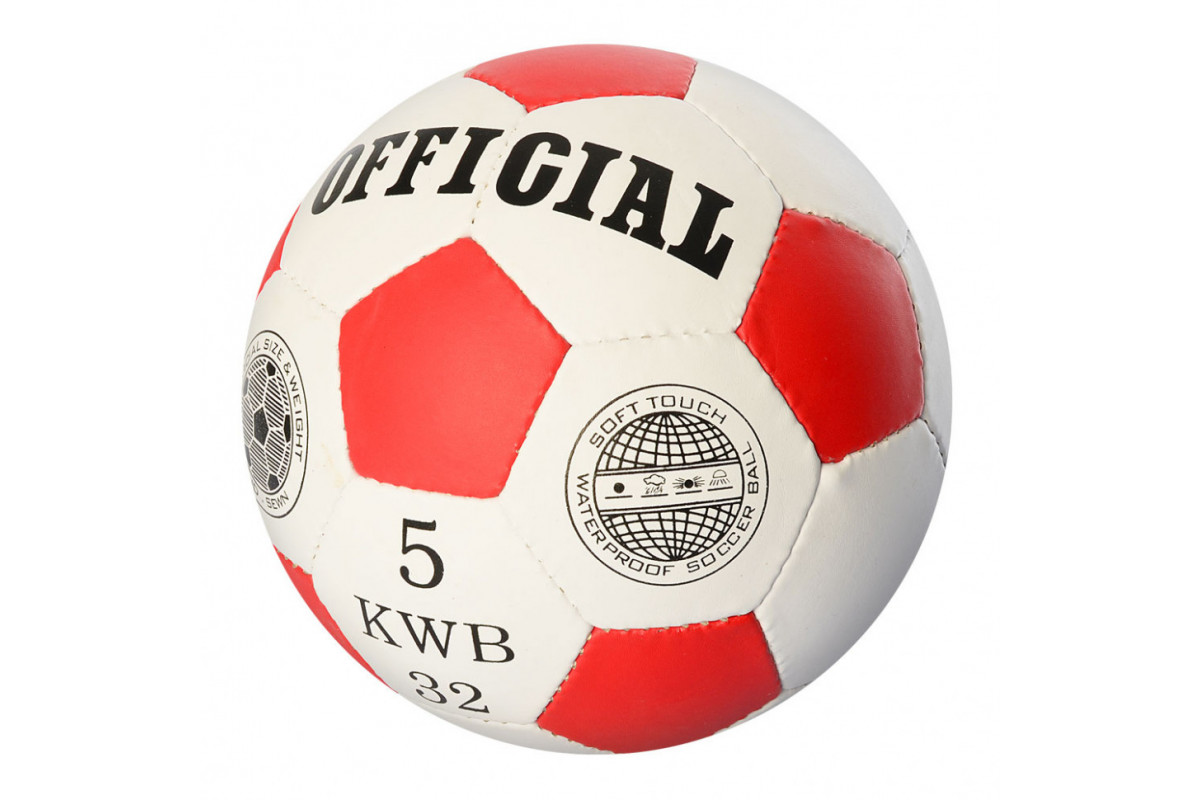 М'яч футбольний OFFICIAL 2500-203 розмір 5  Червоний