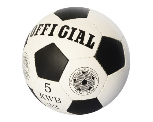Мяч футбольный OFFICIAL 2500-203 размер 5 Черный