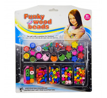 Набор бисера TX1134A, деревяные бусины, резинка TX1134A