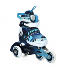 Детские раздвижные ролики A4156-XS-BL, размер 27-30
