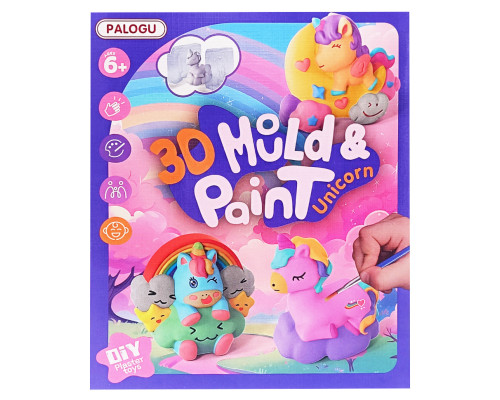 Набір для творчості Гіпсова розмальовка "Unicorn" S138-34(Unicorn) гіпс, форми, фарби