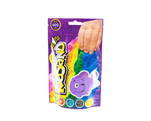 Кінетичний пісок "KidSand" KS-03-02 пакет 600 гр Фіолетовий