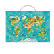 Дитяча магнітна мапа світу тварини 200267, 36 елементів