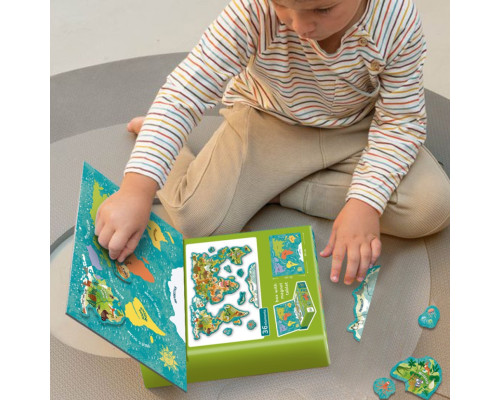 Дитяча магнітна мапа світу тварини 200267, 36 елементів