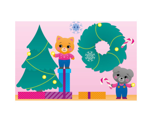 Набор для творчества "Аппликации наклейками Кошечка" 1655001, 30 наклеек