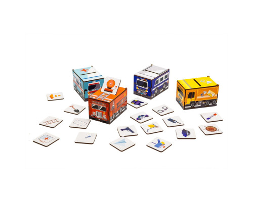 Детский Сортер Монтессори "Машинки" Puz-87873