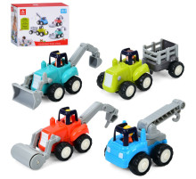 Набор детских инерционных машинок "Строительные" HA7906 в наборе 4 штуки