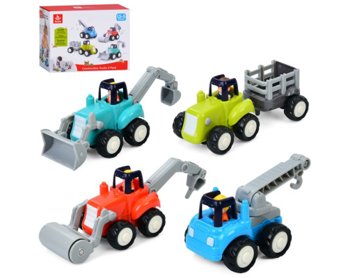 Набір дитячий інерційних машинок "Будівельні" HA7906 в наборі 4 штуки
