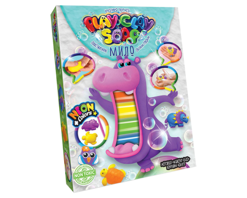 Набор креативного творчества "Пластилиновое мыло" Play Clay Soap PCS-03 средний Бегемот