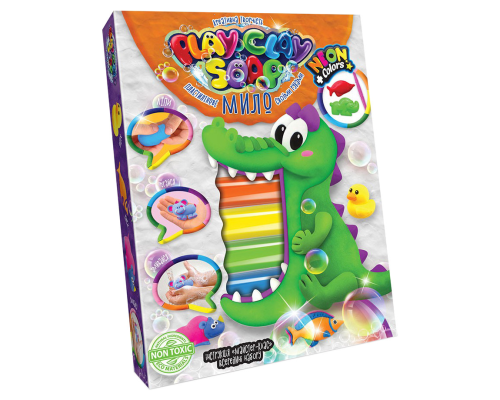 Набор креативного творчества "Пластилиновое мыло" Play Clay Soap PCS-03 средний Крокодил