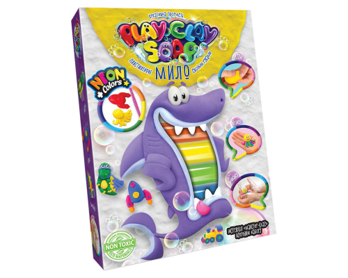 Набор креативного творчества "Пластилиновое мыло" Play Clay Soap PCS-03 средний Акула