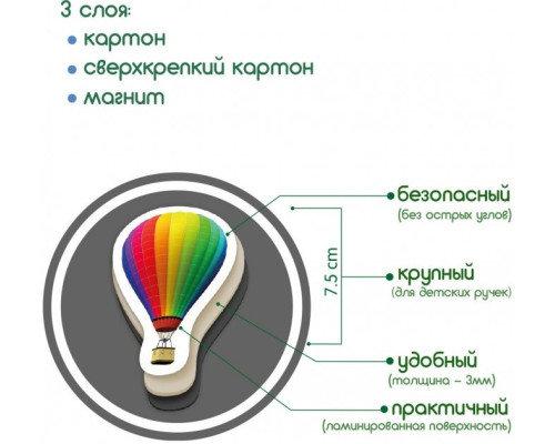 Набір магнітів Magdum Транспорт ML4031-17 EN