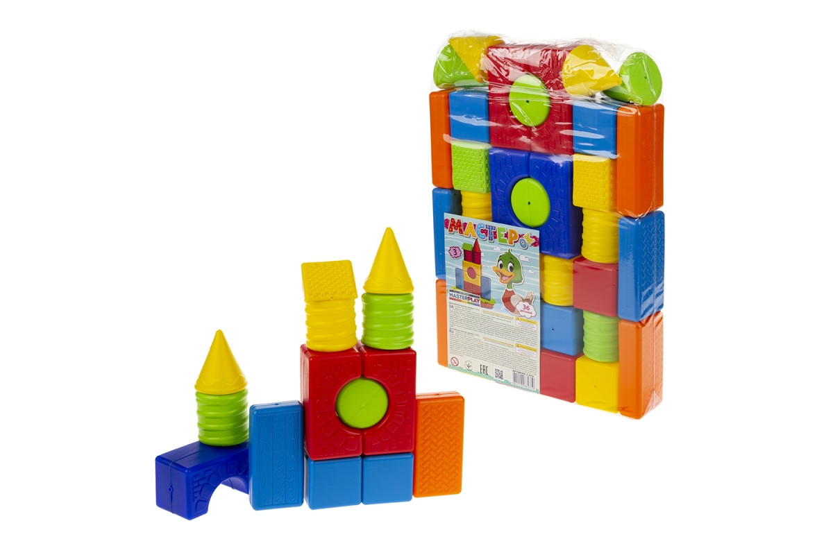 Конструктор Мастерок №3 1-072 36 деталей Конструктор Мастерок №3 1-072 36 деталей