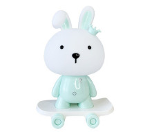 Ночник детский «Зайчик на скейте» MGZ-1407(Blue) питание от USB
