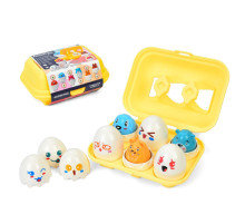 Сортер-головоломка Монтессори Яйца со смайлами DF32, 6 шт в лотке