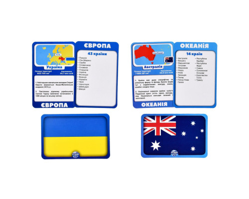 Карткова гра "Країни світу" 30952 інструкція, 220 карток