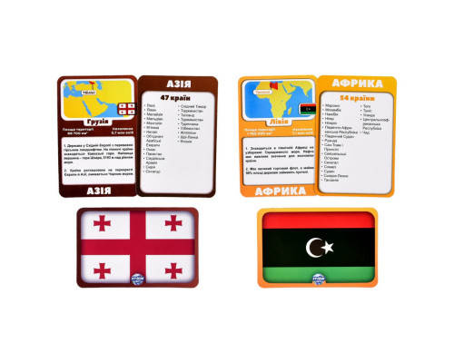 Карткова гра "Країни світу" 30952 інструкція, 220 карток