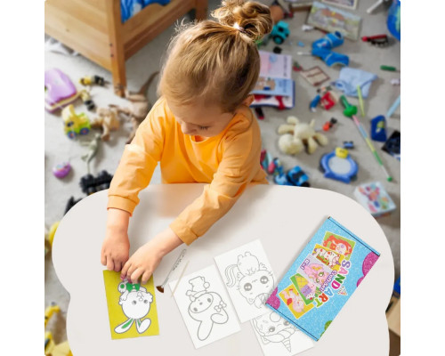 Детский набор для творчества Картина из песка Sand Art 12 в 1 КР-008 песок в бутылках