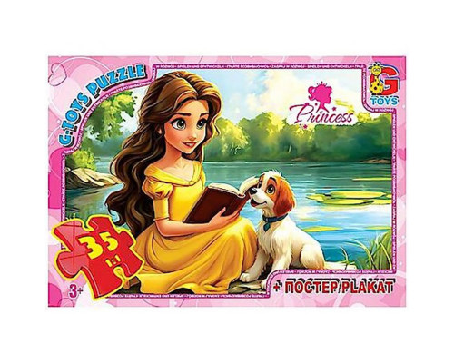 Детский пазл "Принцессы" PR02 плакат 35 элементов