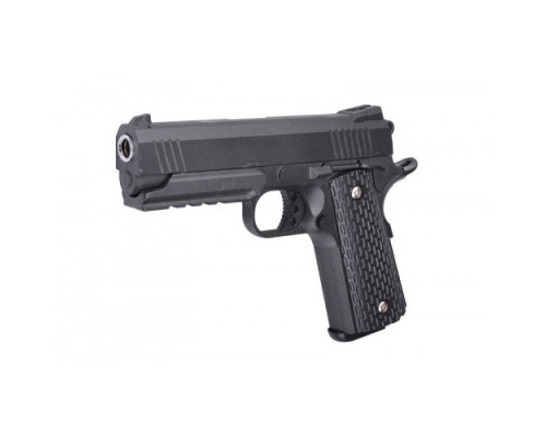 Страйкбольный пистолет "Colt 1911 Rail" Galaxy G25 металл черный