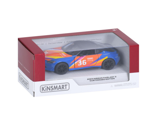 Машинка інерційна 2023 Nissan Fairlady Z KT5443WF(Blue) 1:36, 12 см, відчиняються двері