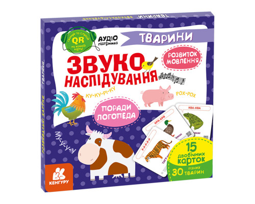 Обучающая игра Звукоподражание Животные 1662002 с QR кодом