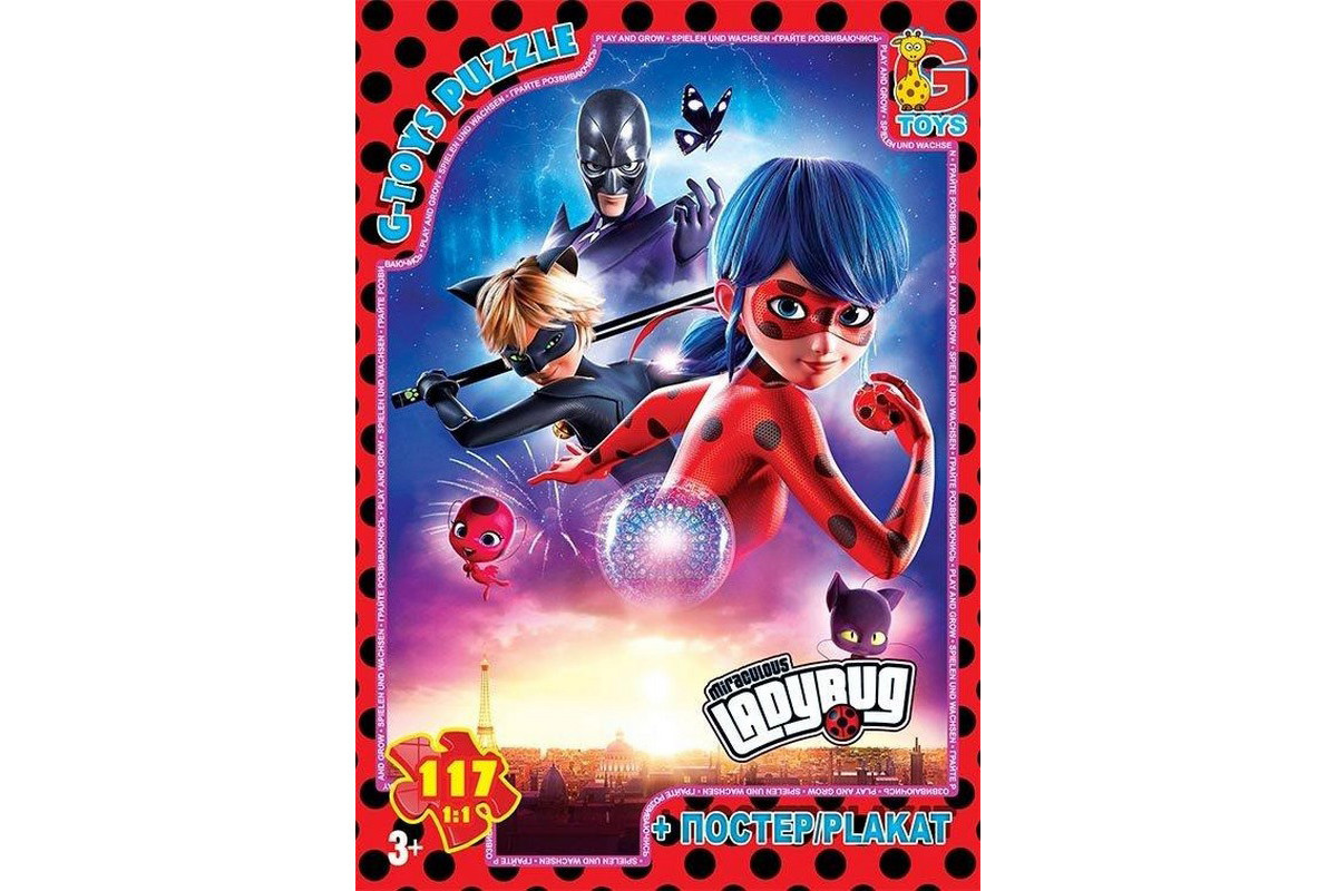 Детский пазл "Леди Баг" LB1023 плакат 117 элементов
